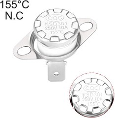 KSD301 Thermostat 155°C 311°F 10A Normally Closed N.C Adjust Snap Disc