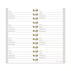 TF PUBLISHING Black Spiral Internet Password Book 138 pgs, 3.5″ x 6.5″
