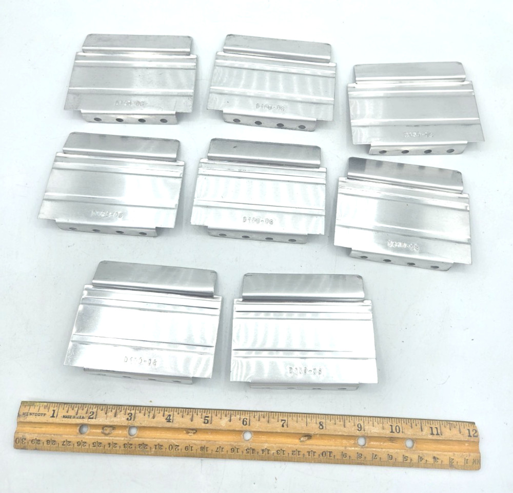 *LOT of 8* Lista Aluminum Cabinet Drawer Dividers 3″ x 3-7/8″ D100-06 Stanley