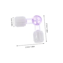 10Pcs 2-Way Valve Medical Disposable Adapter With Cap Protection For Medical Use