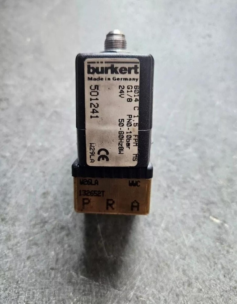 Burkert 6014 C 1.5 FPM MS Solenoid Valve 501241 PN : 0 to 10 Bar