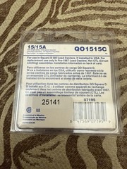 Square D Circuit Breaker 15/15A QO1515C Single Pole Tandem 1 Pole Breaker F3