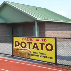 Vinyl Banner Multiple Sizes Loaded Baked Potato Advertising Printing A Outdoor