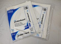 Office Depot Poster Boards 11in. x 14in. White 2 Packs Of 5 Each – 10 Total New