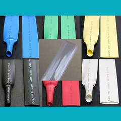 Heat Shrink Tube 0.6mm-50mm 2:1 & 3:1 & 4:1 Various Colours Heatshrink Sleeving