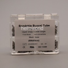 200 Pc Dental Orthodontic 1st Molar Tubos Bucales Mesh Base Roth 022 Buccal Tube