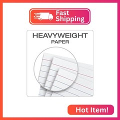Oxford Heavyweight Ruled Index Cards, 3″ x 5″, White, 100 Per Pack (63500)