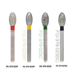 Dental Diamond Burs Cutting Drill Egg 379-023F/XF/C/SC For High Speed Handpiece