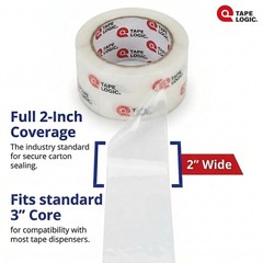 Tape Logic Packing Tape (2-Rolls), 2″ x 55 yd – Heavy Duty Packaging Tape Refill