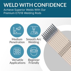 E7018 Welding Rod 1/8″ 5LB – Low Hydrogen – 770478
