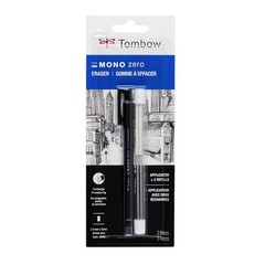 Tombow 57317 Mono Zero MONO Eraser Balue Pack, Rectangle, Black