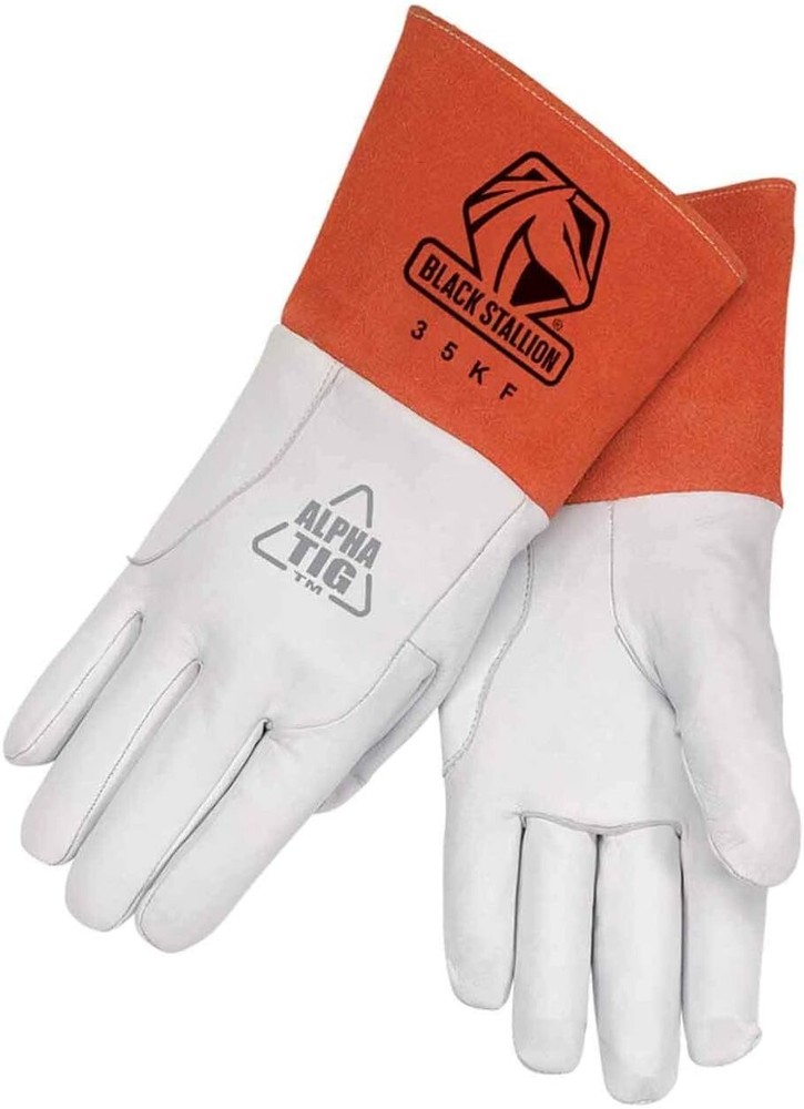 Black Stallion 35KF Alpha TIG Lined Kidskin Welding Gloves