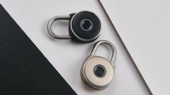 Netbolt Smart Fingerprint Padlock, Metal Water Resistant, Satin Black