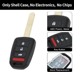 Replacement Key Fob Case for 2013-2015 Honda Accord, 4-Button Remote Shell MLBHL