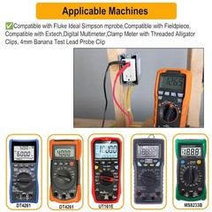 KIT-14 Test Lead Set,Compatible with Fluke Ideal Simpson Mprobe/Fieldpiece/Extec