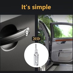 Key Decoder 2 In 1 Portable Lock Picking Set with Hook and Pickup Tool Essential