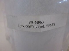 Bellows, sst , 2.5″x.006″x 6″OAL MF63’s, New, Lot of 3