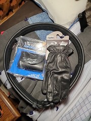 Uncle Mike’s Plain Ultra 2″ Duty Belt LARGE 38″-42″ BK+FriskMaster Gloves +case