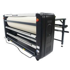 US Stock QOMOLANGMA Roller Heat Transfer Machine 67in for Textiles/Banner 1PH
