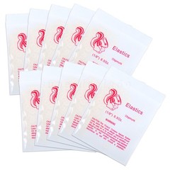 5000pcs/Pack Dental Orthodontic Elastics Bands Rabbit Force 6.5 OZ,1/8″ 50 Bags
