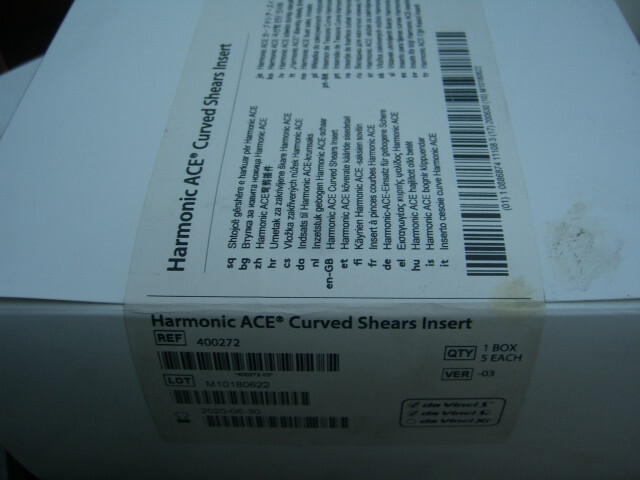 INTUITIVE DA VINCI HARMONIC ACE CURVED SHEARS INSERT 400272, 10 sealed unit lot