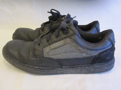 Skechers WORK Slip Resistant/Air Cooled/Memory Foam Black Leather Shoes Men’s 9