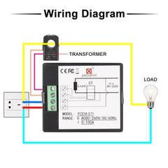 Digital AC 80-260V 100A Voltage Amp Power Energy Meter Monitor Voltmeter Ammeter