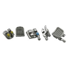 10 Kits MIM MINI Orthodontic Brackets Dental Metal MBT Roth 022 345 Hooks 5-5 OC