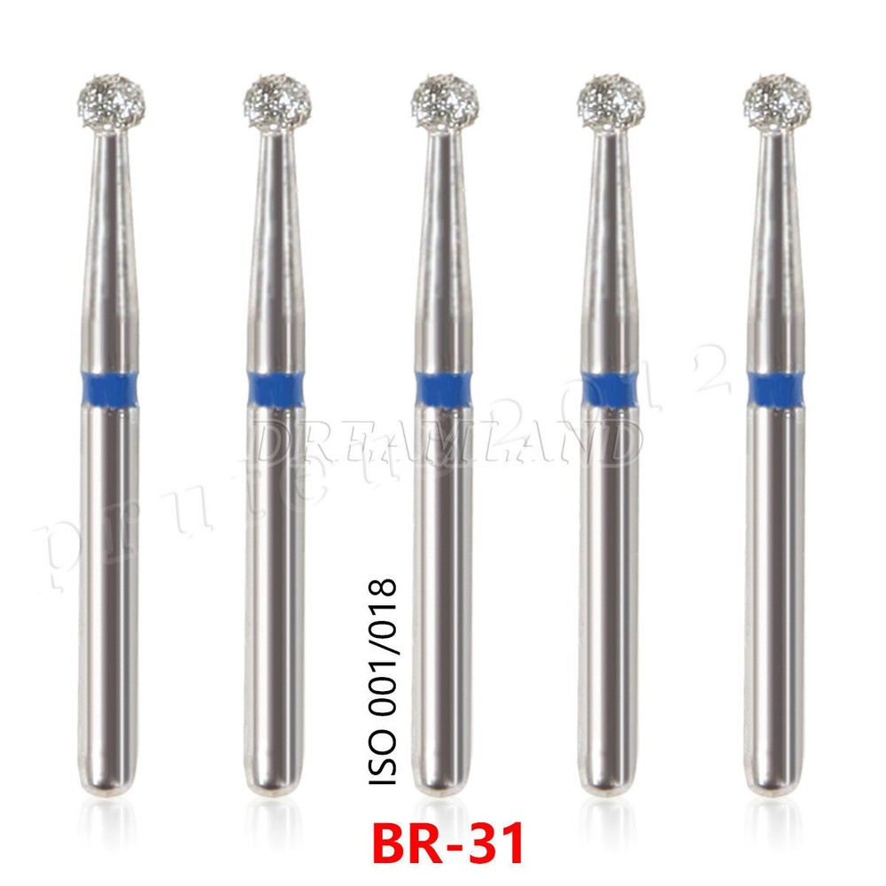 100 Types Dental FG Diamond Burs For High Speed Handpiece Friction Grip 50pcs