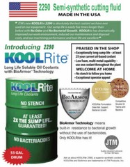 55 gal KOOL RITE 2290 SOLUBLE OIL COOLANT cutting, CNC, lathe, BRIDGEPORT MILL