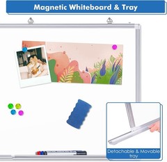 36 X 24 inches Magnetic Dry Erase Board with Aluminum Frame, Whiteboard