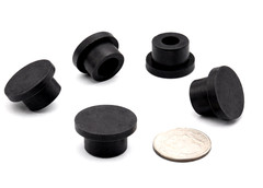 1/2” Rubber Hole Plugs Push In Bumper 3/4″ OD Compression Stem 12 per Pack