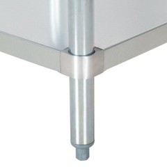 30″W x 12″L Stainless Steel Equipment Filler Table with Backsplash & Undershelf