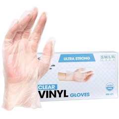 Industrial Vinyl Gloves Disposable Latex-Free Food Safe 100 Count Large New