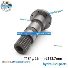 A2FO16 Hydraulic Pump Drive Shaft T18*φ25mm-L113.7mm For Rexroth