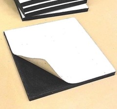 Neoprene Rubber Sheet Solid w/Peel-Back Adhesive 1/4″Thk x 4″ W x 12″ L Pad