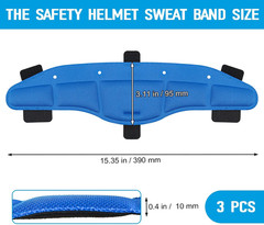 Hard Hat Sweatbands, Sweat Band for Safety Helmet, Washable Hard Hat Cooling