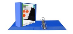 Pen + Gear Durable View 3-Ring Binder with 3-Inch Rings 4 Pack (Blue)