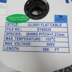ELMAC HF-40X500FT Qty of 25 per Lot UL2651 FLAT CABLE 40 POLES AWG28