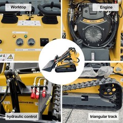 Brand New 23HP Mini Skid Steer Track Loader Twin Cylinder US STOCK Fast Delivery