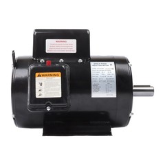 5 HP Single Phase ODP Compressor Motor 184T Frame 208-230V 60Hz Industrial