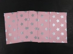 10 – 500 6×9 SILVER STARS Poly Mailers Lightweight Pink Shipping Bags