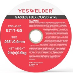 Flux Core Gasless MIG Wire E71T-GS, .035″ Diameter, 4 Spools (2LB Each)