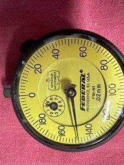 *NOS* FEDERAL USA P81-R1 mm DIAL INDICATOR GAUGE GAGE .02mm **EXCELLENT**