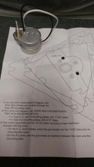 Marvy Type A Barber Pole Motor with cross pin