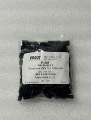 New Bag of 100 IDEX P-201 Flangeless Male Nut 1/16in