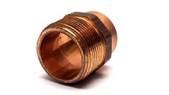 Streaml 1-1/4″ MNPT Threaded Copper Fitting to 1-1/4″ Tube Adapter Sweat Fitting