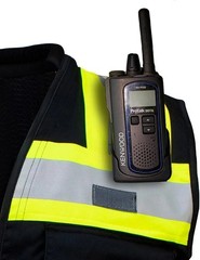 Durable Survey Vest Unisex Medium Black 100% Polyester Moisture Wicking