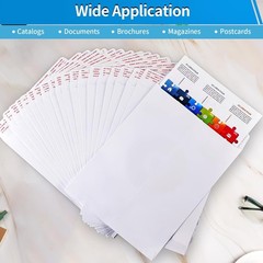 100 Pack Catalog Mailing Envelopes Mailers Peel Self Seal White 6×9/9×12/10×13