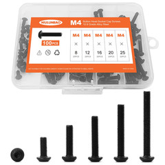 M3 X 8Mm 12Mm 16Mm 20Mm 25Mm Button Head Socket Cap Screws Bolts, 10.9 Grade All